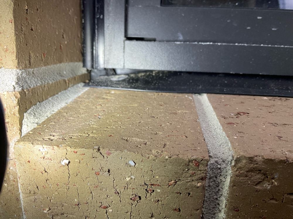 Window rubber flashing needing adjustment, recorded on a fixing stage inspection in Fraser Rise