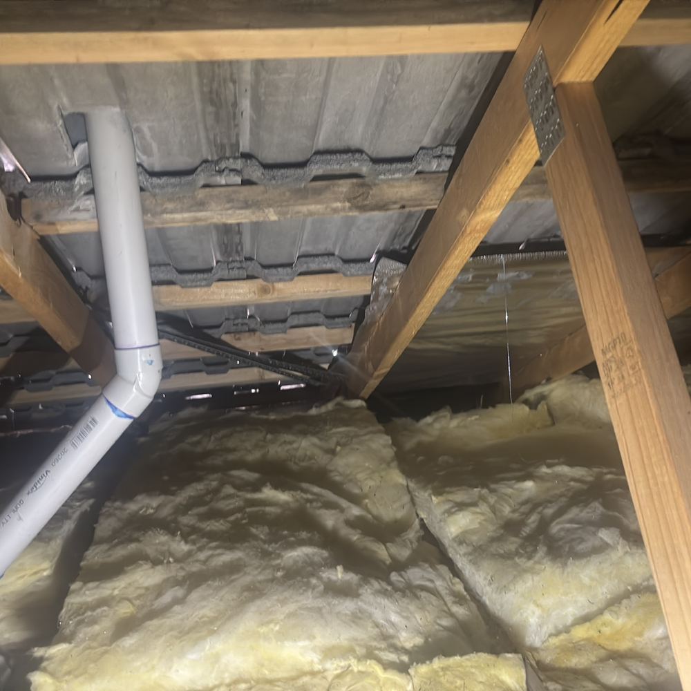 Fire resistant roof blanket missing in sections, Winter Valley, Fraser Rise