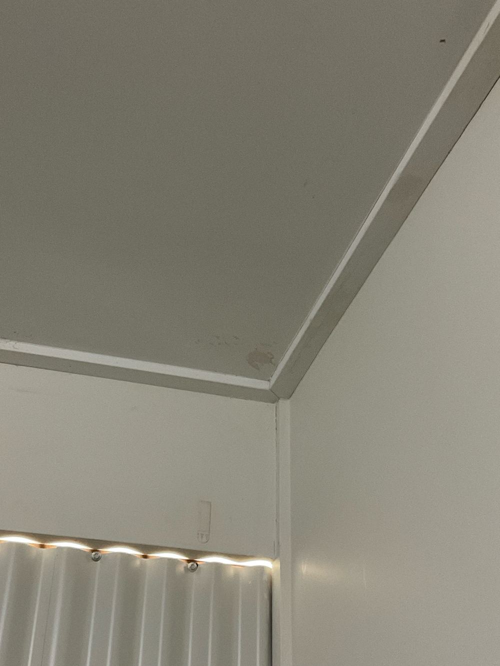 Water leak staining on a ceiling, found during a pre-purchase inspection in Maidstone