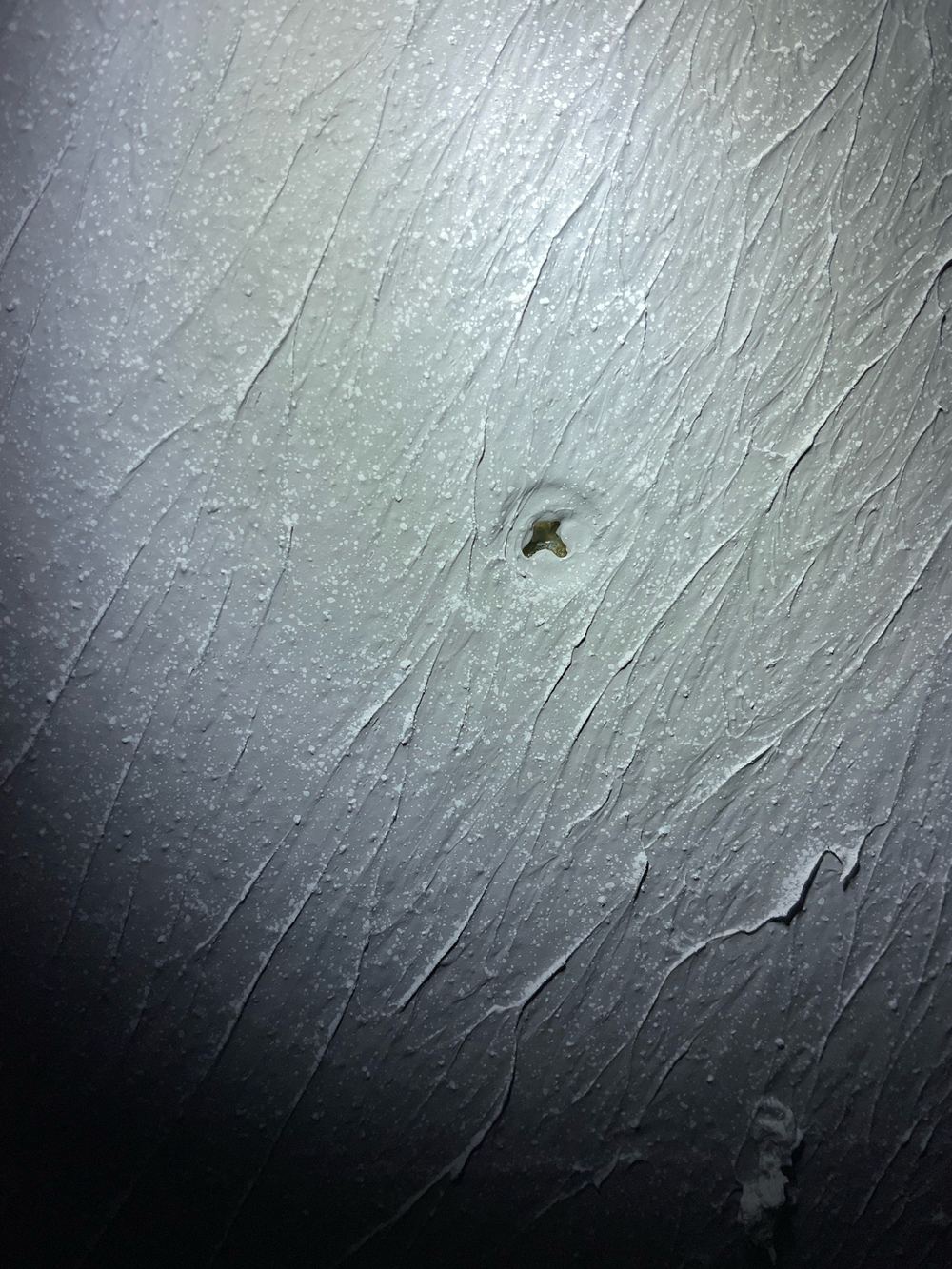 Shower waterproofing defects at screw fixings, recorded on a waterproofing inspection in Fraser Rise